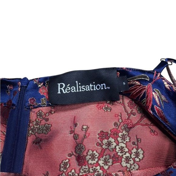Realisation Par The Emilie Dress Shanghai Nights Silk Dress Size Small - Picture 6 of 7